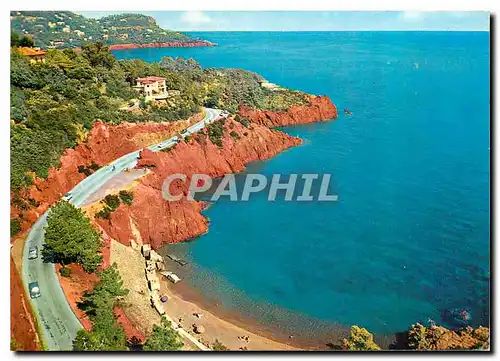 Cartes postales moderne Cote d'Azur La Corniche d'Or Rochers rouges de l'Esterel