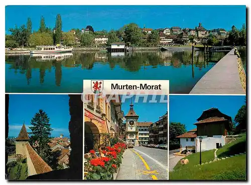 Moderne Karte Morat le Lac le Musee et la ville