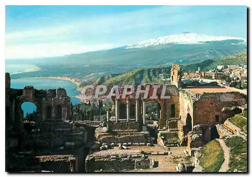 Cartes postales moderne Taormina Scene del Teatro Greco