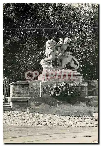 Moderne Karte Montpellier Entree d Peyrou Le Lion et l'enfant