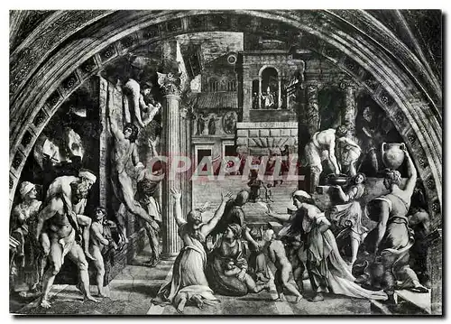 Cartes postales moderne Citta Del Vaticano L'incendie du Bourg (Raphael)