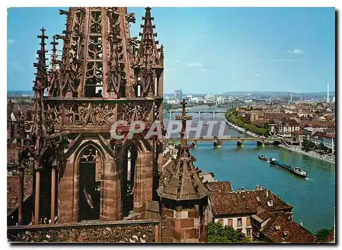 Cartes postales moderne Basel Trois Ponts du Rhin