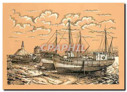 Cartes postales moderne Port de Peche a maree basse Camaret