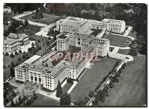 Moderne Karte Geneve Palais des Nations Vue aerienne