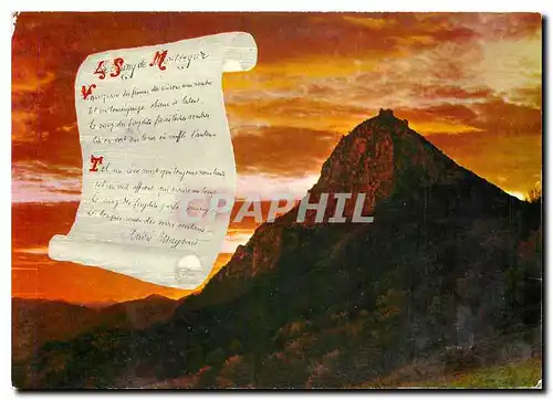 Cartes postales moderne Montsegur (Ariege) Aurore sur le Chateau