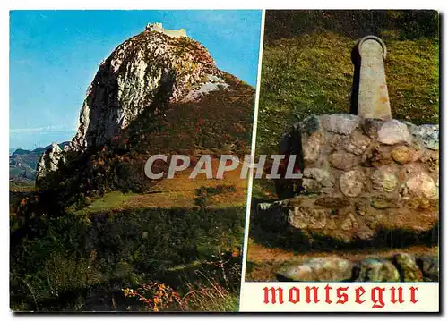 Cartes postales moderne Montsegur Le Chateau le Monument cathare