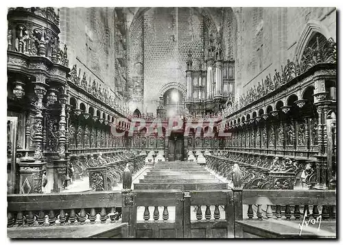 Cartes postales moderne St Bertrand de Comminges Choeur de la Cathedrale les Stalles et le Buffet d'Orgues