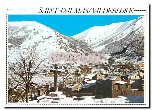 Cartes postales moderne Saint Dalmas Valdeblore (Alpes Maritimes) Alt 1300 m sous la neige