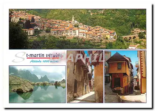 Moderne Karte Parc National d Merrantone St Martin Vesubie (A Maritimes) alt 1000m Pittoresque village de la V