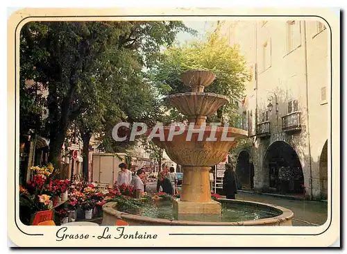 Cartes postales moderne Reflets de la Cote d'Azur Grasse (A Mar) La Fontaine et les Arcades