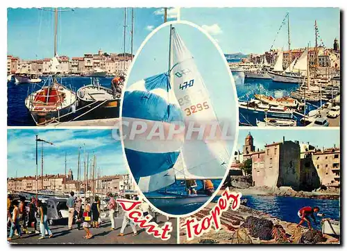 Moderne Karte Reflets de la Cote d'Azur Saint Tropez (Var)