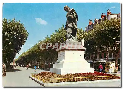 Moderne Karte Beziers (Herault) Statue de Paul Riquet fondateur du canal du Midi