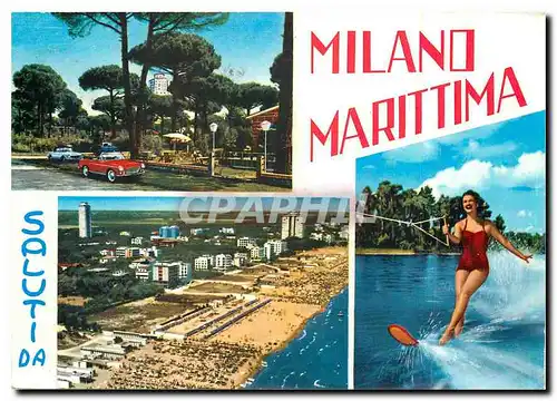 Moderne Karte Milano Maritima Ski nautique