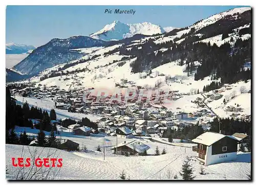 Moderne Karte Les Gets (Haute Savoie) Alt 1170 1836 m et le Pic Marcelly 2000 m