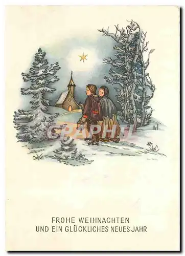 Moderne Karte Froche Weihnachten