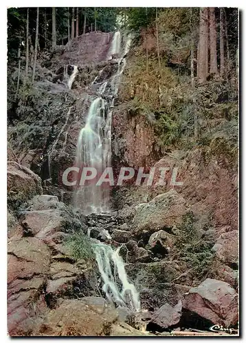 Moderne Karte Vosges Touristiques la cascade de Tendon