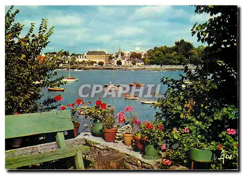 Cartes postales moderne La Bretagne en Couleurs Benodet Sainte Marine (Finistere) MX un petit jardin vers l'Odet