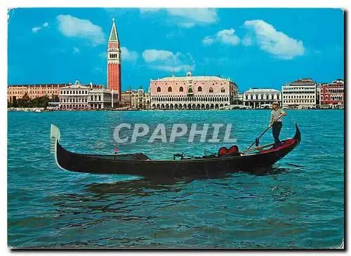 Cartes postales moderne Venezia Panorama avec gondoles