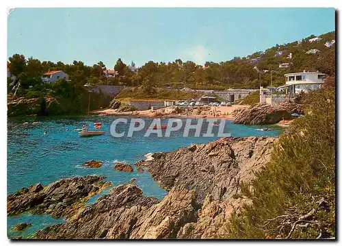 Moderne Karte La Cote d'Azur Varoise Les Issambres Calanques et plage du Belvedere