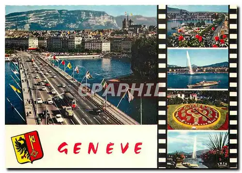 Cartes postales moderne Geneve Pont du Mont Blan Quai du Mont Blanc