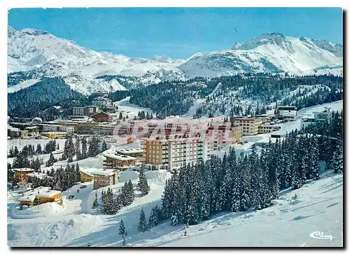 Moderne Karte Courchevel 1850 (Savoie) Vue aerienne