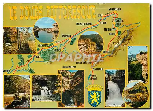 Cartes postales moderne Les Beaux Sites du Doubs (Franche Comte) Le Doubs pittoresque