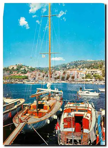 Moderne Karte Lumiere et Beaute de la Cote d'Azur La Lavandou un charmant coin du Port Bateau