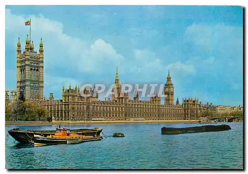 Cartes postales moderne Houses of Parlement from the river London