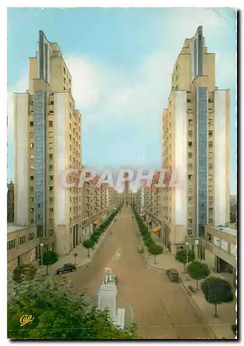 Cartes postales moderne Villeurbanne les Gratte ciel Avenue Henri Barbusse et l'hotel de ville