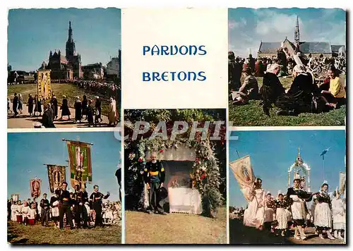 Cartes postales moderne La Bretagne en Couleurs Pardons Bretons Les Pardons de Sainte Anne d'Auray Penhors Lacronan et S