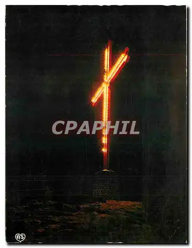 Cartes postales moderne Mende (Lozere) Alt 730 m Illumination de la croix du Mont Mimat