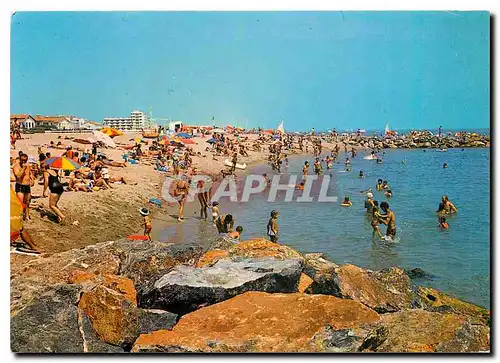 Moderne Karte Saint Cyprien Plage (P O) La Plage pres du Port des Sables