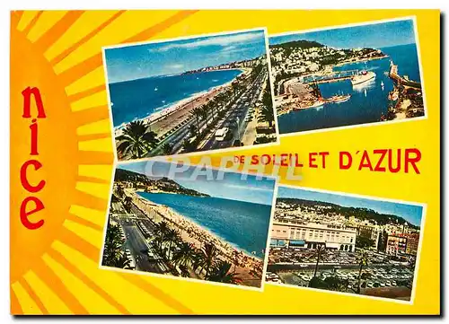 Moderne Karte Reflets de la Cote d'Azur Nice (A Mmes)