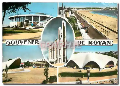 Moderne Karte Souvenir de Royan