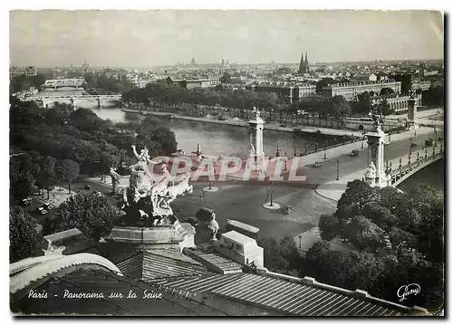 Moderne Karte Paris Panorama of the Seine