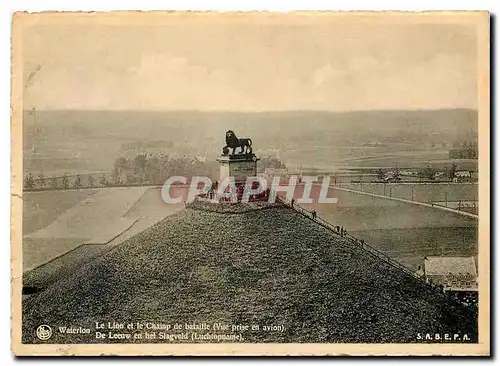 Cartes postales moderne Le Lion et le champ de bataille (vue prise en avion Waterloo
