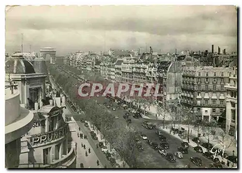 Moderne Karte Paris et ses merveilles Avenue des Champs Elysees