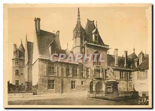 Moderne Karte Bourges Palais jacques coeur la Facade