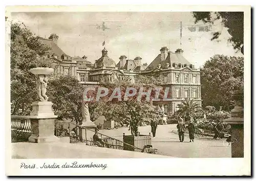 Moderne Karte Paris Jardin du Luxembourg