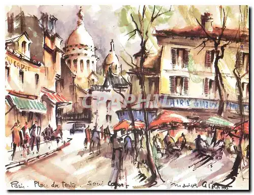 Cartes postales moderne Paris Place de Tertre