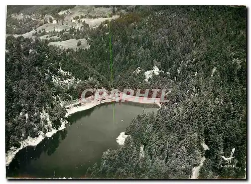 Moderne Karte En avion au dessus Condat en Fessiers Barrage des Essarts