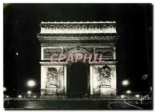 Cartes postales moderne Paris la Nuit L'Arc de Triomphe