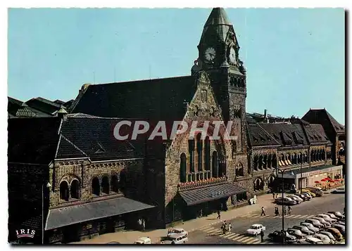 Moderne Karte Metz (Moselle) La Gare