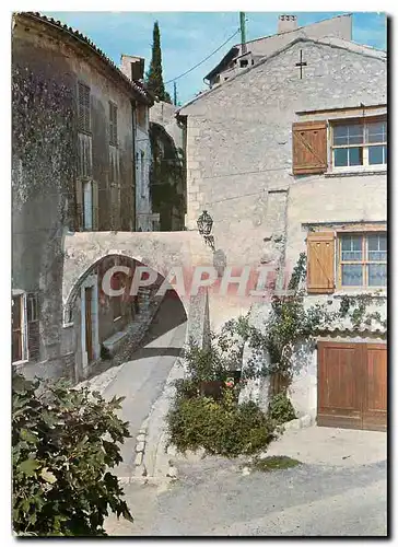 Moderne Karte Cote d'Azur Saint Paul Vieille Rue donnant acces au Village