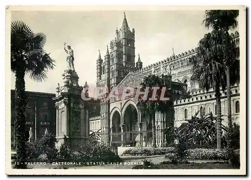 Cartes postales moderne Palermo Cathedrale Statue St Rosalie