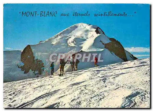 Cartes postales moderne Mont Blanc aux eternels scintillements