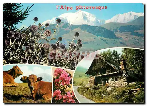 Moderne Karte Paysages des Alpes Vache