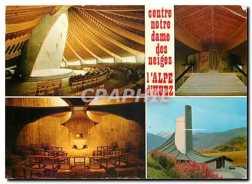 Cartes postales moderne Centre Notre Dame des Neiges Alpes d'Huez Vue interieur de la salle Haute crypte Saint Nicolas E