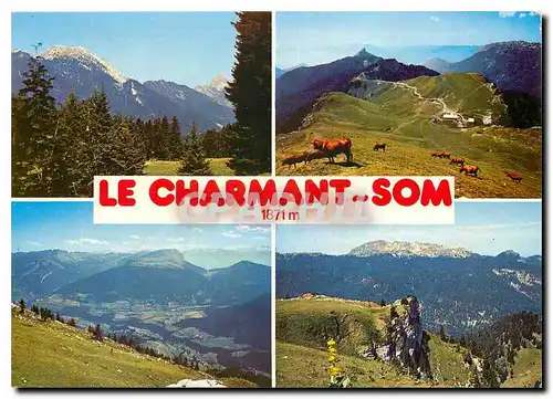 Moderne Karte En chartreuse le Charmant Som Charmant Som et Grand Som