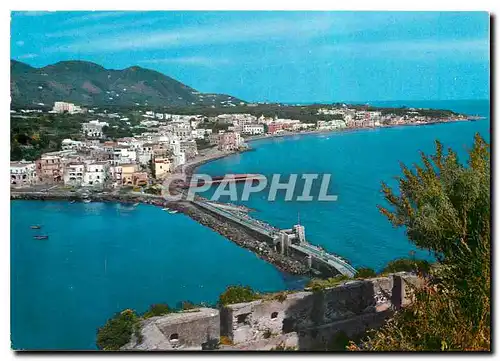 Moderne Karte Ponte Ischia Vue des le chateau